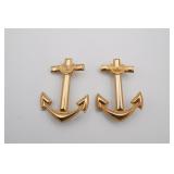 12kt Gold Filled Anchor Sailing Navy Pinks SWK