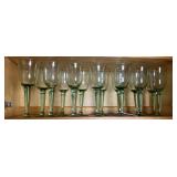Green Wine Glasses