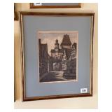 Ernst Geissendorfer Signed Color Etching