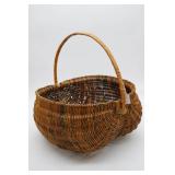 Multi-Colored Woven Buttocks Gathering Basket