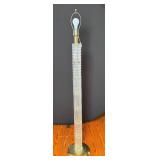 1950's Brass & Crystal Floor Lamp