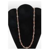 Joan Rivers Faceted Peach Pink and Clear Beads