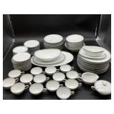 Noritake Silver Key Dish Set