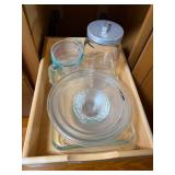 Contents of Shelf Measuring Cups & Etc