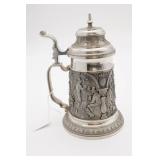 W. Germany Pewter Beer Stein