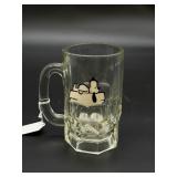 Vintage Glass Snoopy Root Beer Mug/Stein