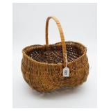 Multicolored Rattan Buttocks Basket