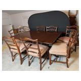 Mahogany Duncan Phyfe Dining Room Table w/8