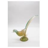 Murano Style Art Glass Pheasant