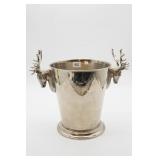 Stag Head w/Antlers Ice Bucket Or Waste Basket