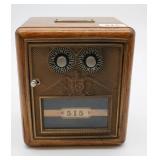 US Post Office Door Coin Bank w/Combination