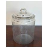 Large Clear Glass Canister