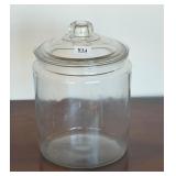 Large Clear Glass Canister