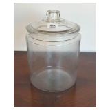 Large Clear Glass Canister