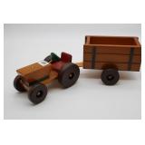 Amish Made Wooden Tractor Toy