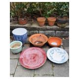 Large Lot of Ceramic & Terracotta Pots