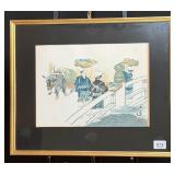 Sanzo Wada Woodblock Print Farmer's Market