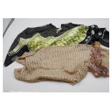 Beige Shawl and Polka Dot Shaw