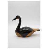 Vintage Hand Carved Wooden Swan