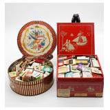 (2) Vintage Tins Full of Matchbooks