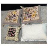 Assorted Embroidered Pillows