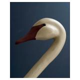 Hand Carved Wooden Walking Cane w/Goose