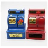 (2) Vintage Uncle Sam Coin Register Banks