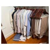 Collection of Mens Clothing Dress Shirts and Pants