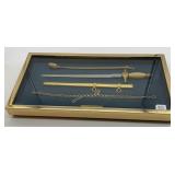 An Air Force Officer's Dagger Framed in Shadow