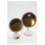 (2) Lighted Magnifying Makeup Mirrors