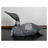 Hand Carved & Painted Loon Decoy by