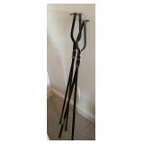 Pair of Cast Iron Fireplace Tongs