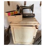 Singer Sewing Machine and Cabinet
