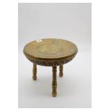 Middle Eastern Brass Foot Warmer Stool