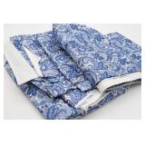 Paisley Blue & White Fabric by House 'N Home