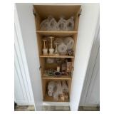 Contents of Cabinet Glasses & Etc.