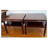 Pair Modern End Tables by Heritage Hendredon