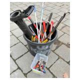 Bin w/Loppers and Etc.