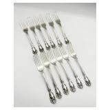 Chateau Rose by Alvin Sterling Silver Forks