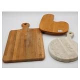 (3) Wooden Cutting Boards