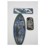 (3) Ceramic Animal Tiles by Marci Freeman