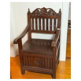 English Oak Hall Chair