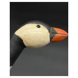 Hand Carved Wooden Walking Cane w/Puffin