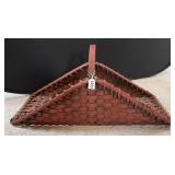 Red Hand Woven Hearth Basket