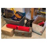 Blue Tote ~ Saws, Blades, Hearing Protection,