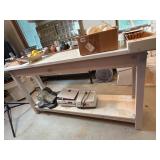 White Work Bench 67' w x 18' d x 35' h