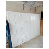 Set of (4) White Cabinets in Garage