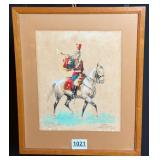 Eugene Pechaubes Signed Hand Colored Print