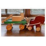 Wooden Horse & Cart Pull Toy