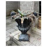 Large Black Concrete Planter